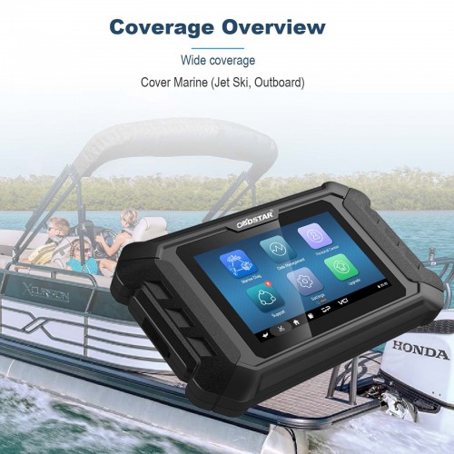 OBDSTAR iScan HONDA Marine Diagnostic Tablet Code Reading Code Clearing Data Flow Action Test 2 Years Free Upgrades