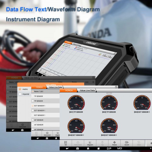 OBDSTAR D800 Full Configuration B for Marine (Jet Ski/ Outboard) Intelligent Diagnostic Scanner