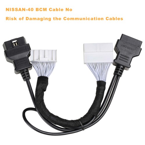 NISSAN-40 BCM Cable No Risk of Damaging the Communication Cables Work with X300 DP PLUS/X300 PRO4