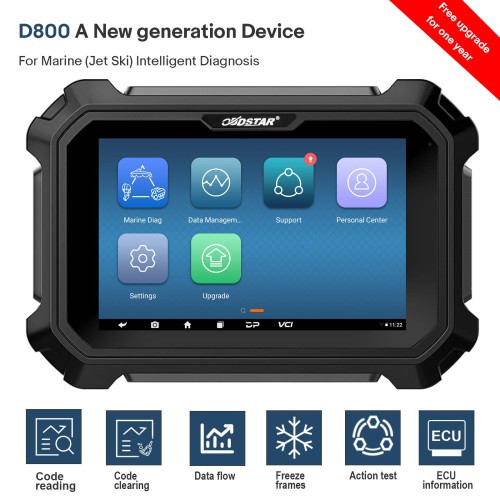OBDSTAR D800 Configuration A for Marine (Jet Ski) Intelligent Diagnostic Scanner
