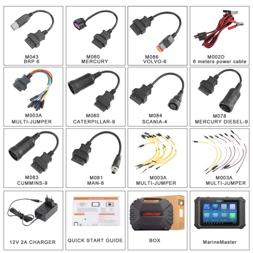 NEW OBDSTAR MarineMaster Marine Diagnostic Tool Full Configuration A+B+C+D for Jet ski, Outboard, Inboard, Generator Support 2 Years Free Update