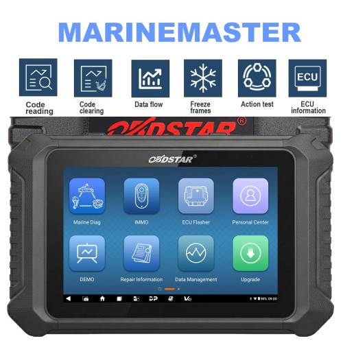 NEW OBDSTAR MarineMaster Marine Diagnostic Tool Full Configuration A+B+C+D for Jet ski, Outboard, Inboard, Generator Support 2 Years Free Update