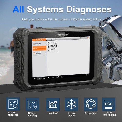 OBDSTAR MarineMaster Diagnostic Tool A + B Configuration for Jet Ski, Outboard 2 Years Free Update