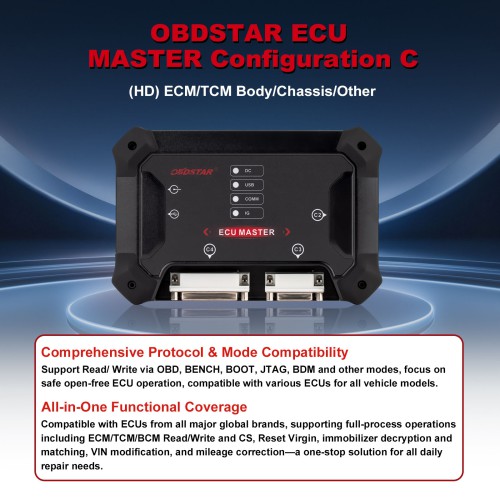 OBDSTAR ECU MASTER C Configuration HD ECM/TCM Body/Chassis/Other
