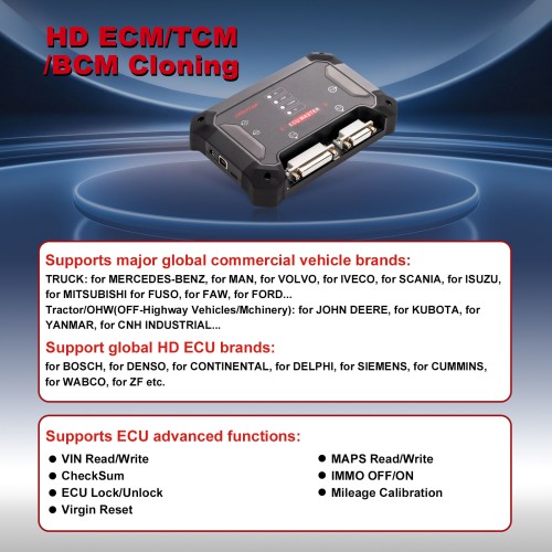 OBDSTAR ECU MASTER C Configuration HD ECM/TCM Body/Chassis/Other