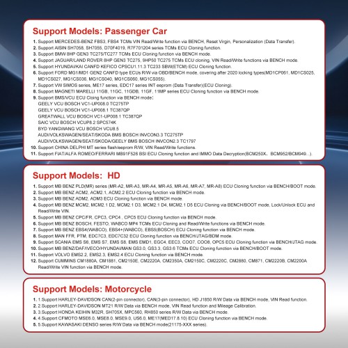 New Relesaed OBDSTAR ECU Master ECU Flasher A + B + C+ D Full Configuration PC-based Supports Passenger Car, EV, Motorcycle, HD (ECM/TCM/BCM) clone
