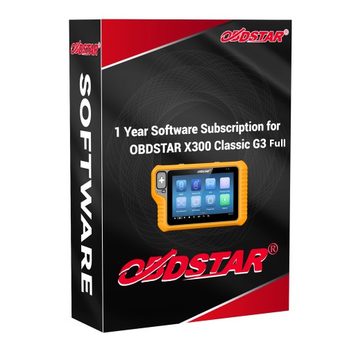 [Update Subscription] One Year Update Service for X300 Classic G3 Full Version (for Device Expired Update Over 7 Days)