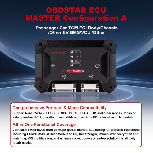 [Bundle Kit] OBDSTAR ECU MASTER A Configuration + MQB All Key Lost RH850/V850 Adapter Kit