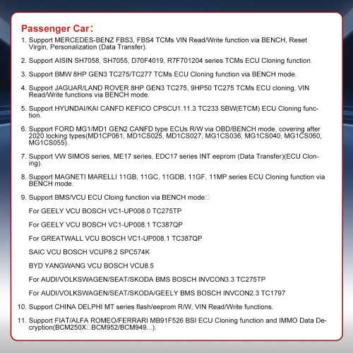 [Bundle Kit] OBDSTAR ECU MASTER A Configuration + MQB All Key Lost RH850/V850 Adapter Kit