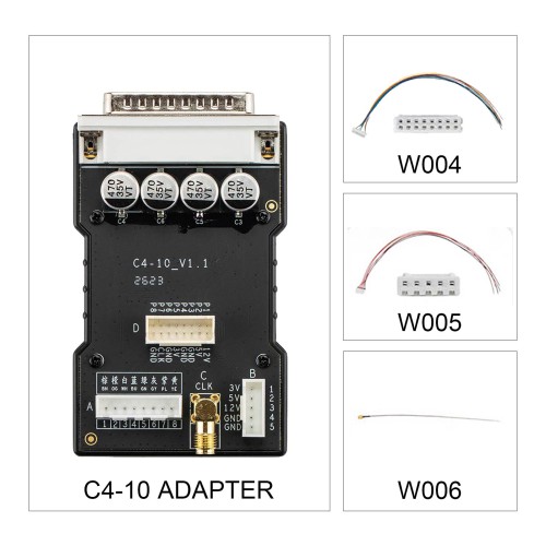 OBDSTAR C4-10 Adapter Kit for BDM/JTAG Data Read/Write Adapter Multi-ECU Compatibility Work with OBDSTAR X300 Classic G3, DC706, ECU Master