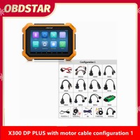 New OBDSTAR X300 DP Plus C Full Package With MOTO IMMO Kits Motorcycle Full Adapters Configuration 1