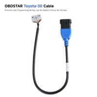 OBDSTAR Toyota-30 Cable Proximity Key Programming All Key Lost No Need to Pierce the Harness Work with X300 DP PLUS/X300 PRO4