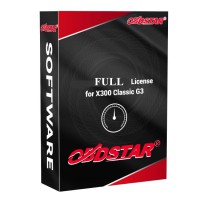 [Subscription] OBDSTAR X300 Classic G3 Full License Online Activation including Cluster Calibration Airbag Reset ECU Flasher Test Platform