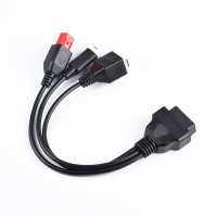 OEM OBD to 3pin+4pin+6pin for Motorcycle 3-IN-1 Adapter Cable